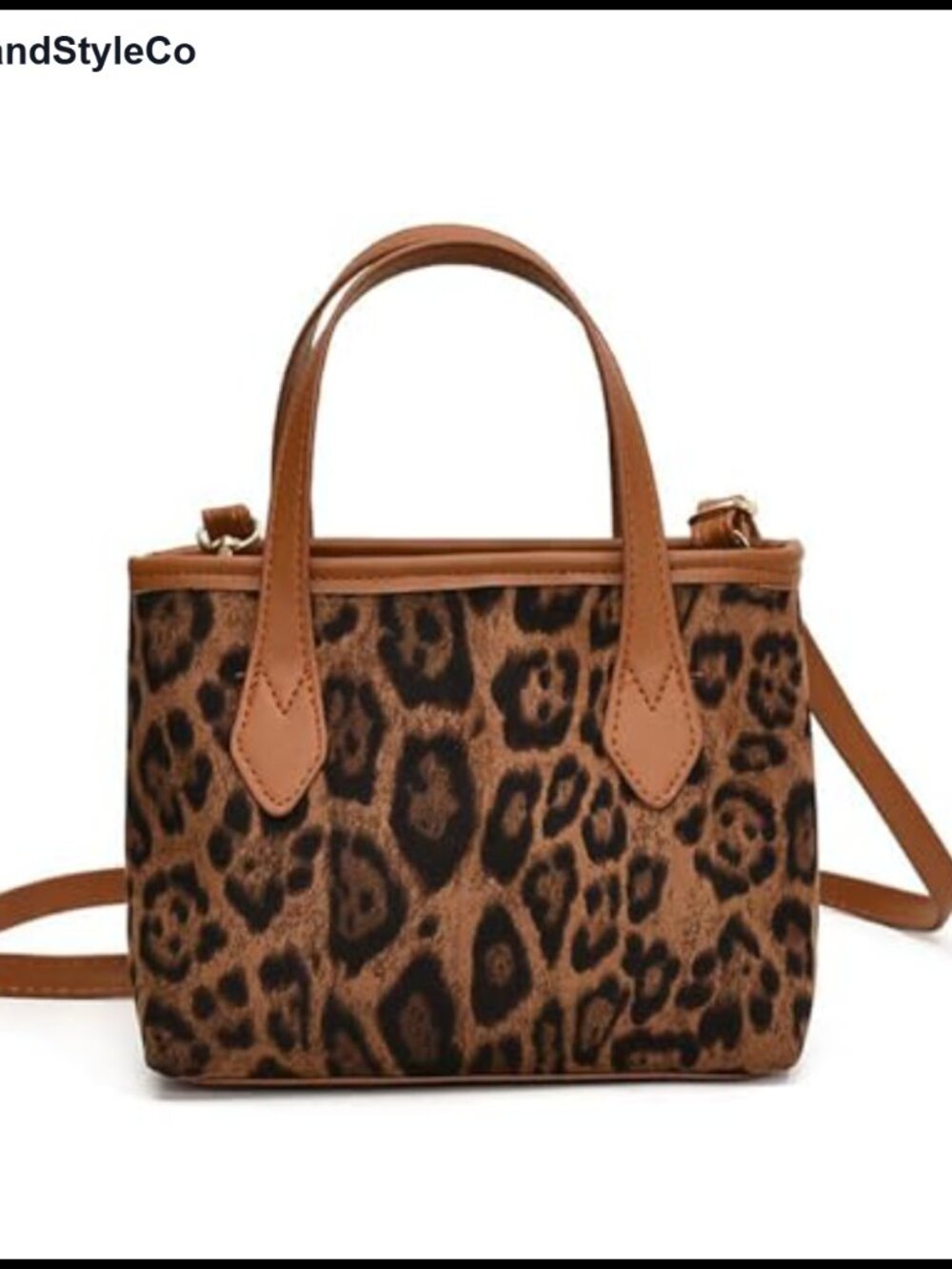 Leopard Print Tote Bag Large Capacity Hobo Crossbody Shoulder Purse for Women
